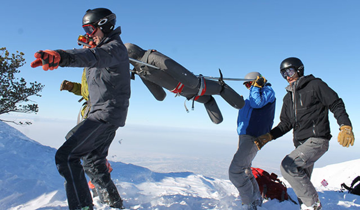 Product testing. PHOTO: Black Diamond