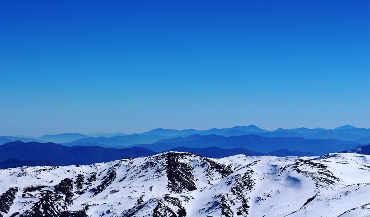 Western skyline from the top of Ski Arpa. PHOTO: Julie Brown