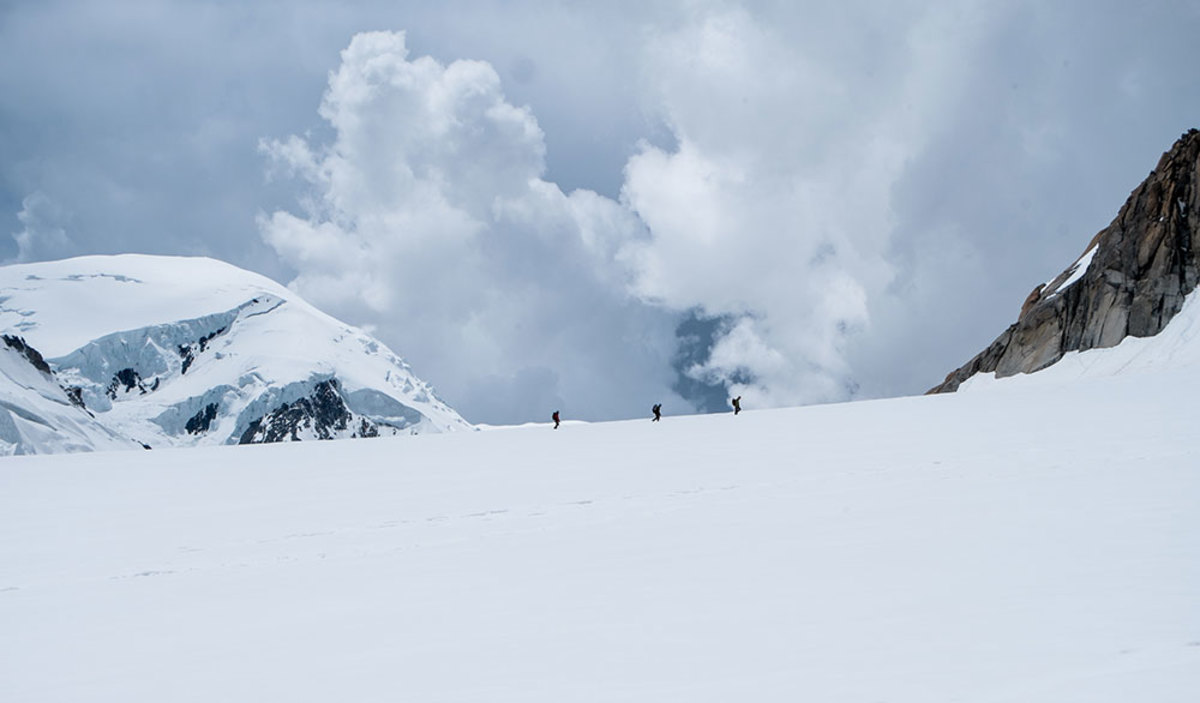 Much lighter for mountain expeditions than a DSLR, the Fuji X-M1 still captures vivid images. PHOTO: Jakob Schiller