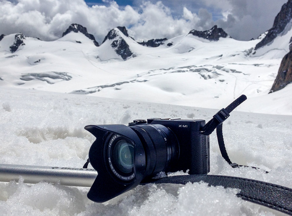 The Fuji X-M1 Camera. Photo: Jakob Schiller