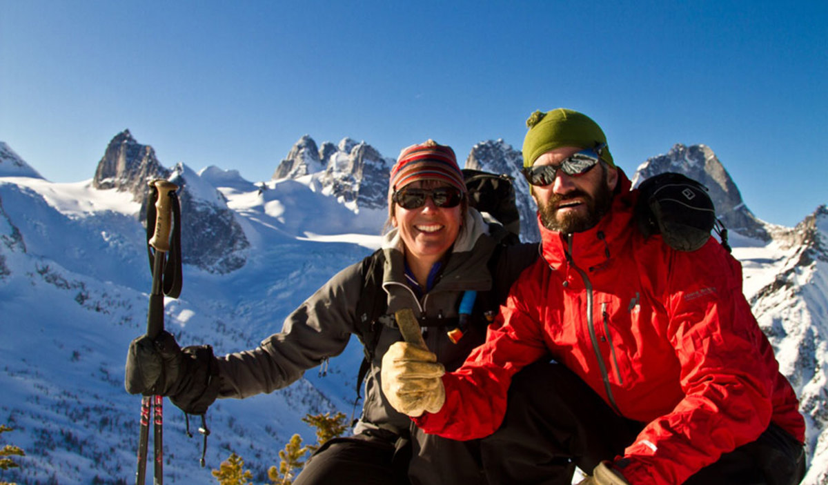 Karl Kelley and his wife, Michelle, in Canada's Bugaboos. PHOTO: Courtesy of Karl Kelley