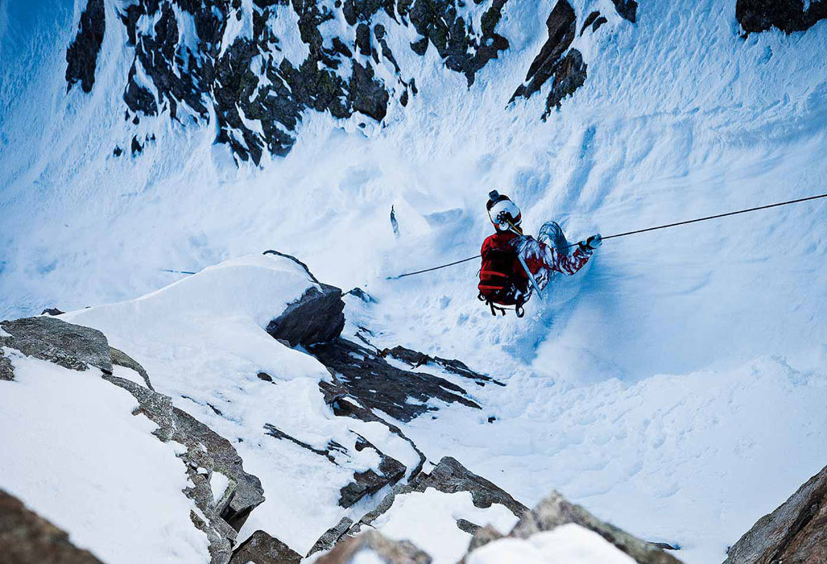 Another belay into the unthinkable, expanding Fransson's mind. PHOTO: Tero Repo