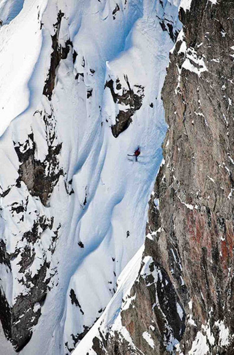 Fransson channeling his Tardivel in Chamonix. PHOTO: Tero Repo