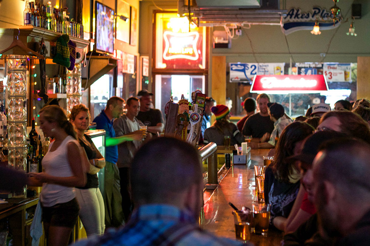 A packed bar on Tuesday night for the launch of the Flyin Ryan IPA, in memory of Ryan Hawks. PHOTO: Micah Berman