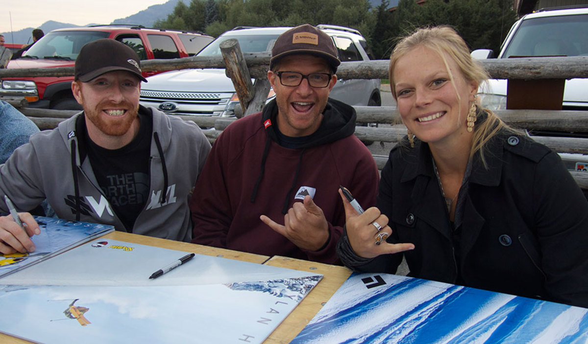 Ian McIntosh, Dylan Hood, and Angel Collinson. Angel scored the film's opening segment, the first time TGR has ever led with a female. PHOTO: Matt Hansen