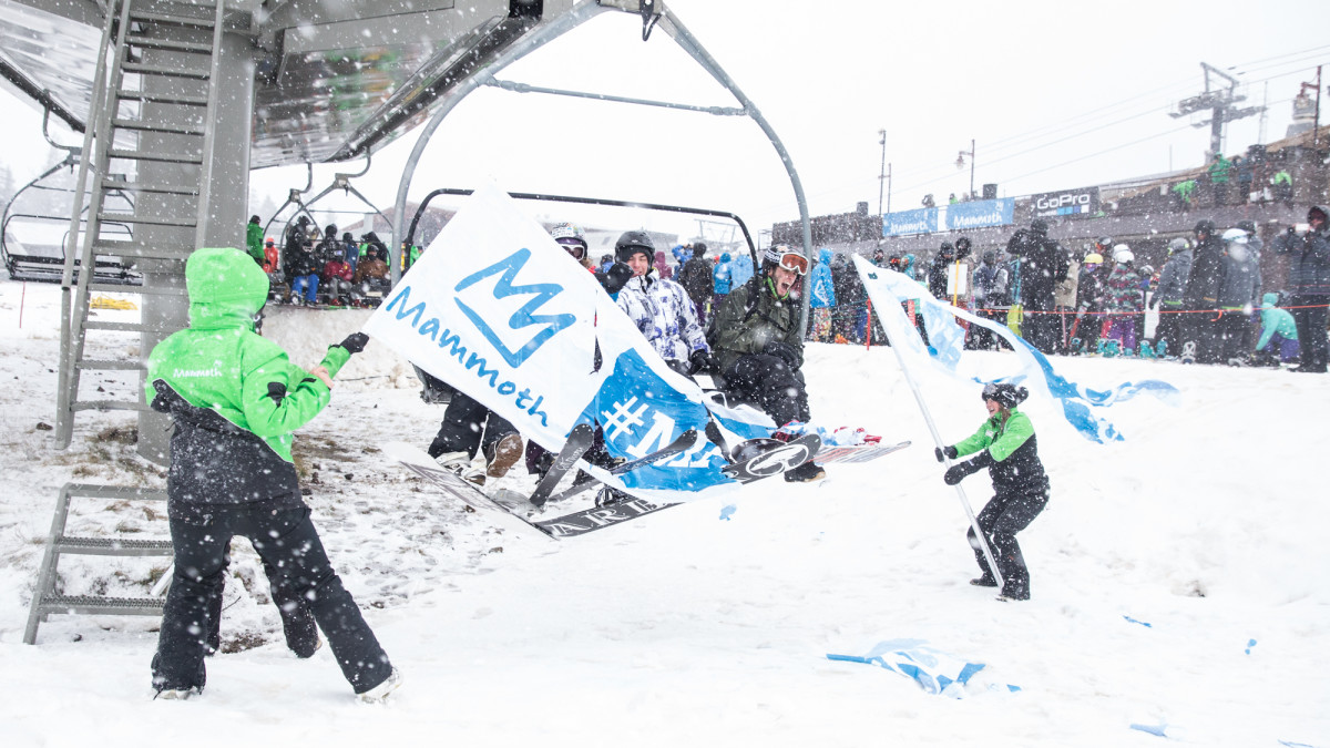 The first first chair at Mammoth Mountain. PHOTO: Courtesy of Mammoth Mountain
