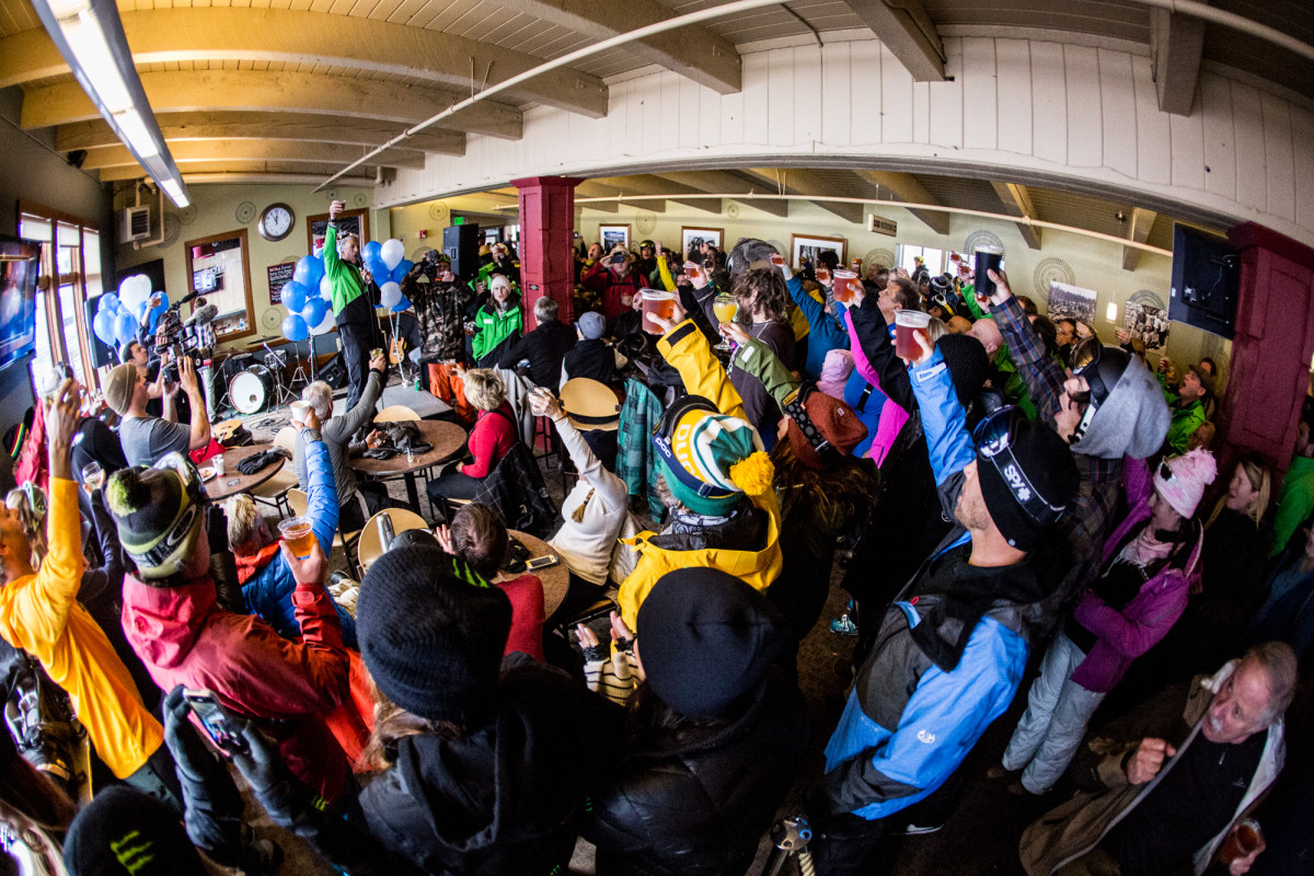Winter is here. We'll cheers to that. PHOTO: Mammoth Mountain