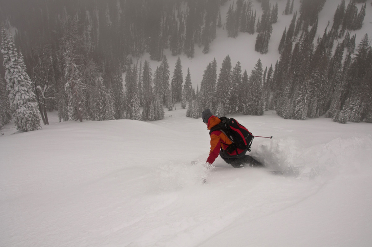 Turns, then Turkey. Dave Barnett on Thanksgiving Bowl. PHOTO: Chris Figenshau