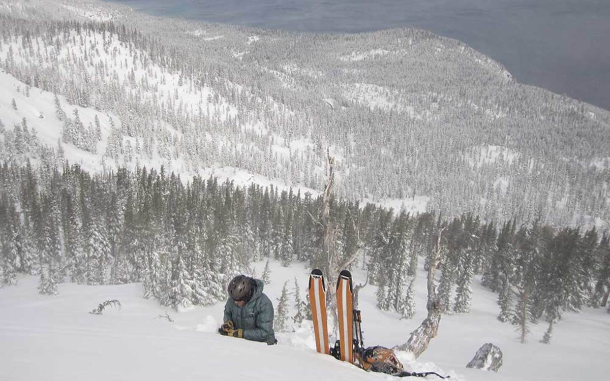 An avalanche forecaster gathers data to educate and keep skiers safe. PHOTO: Sierra Avalanche Center