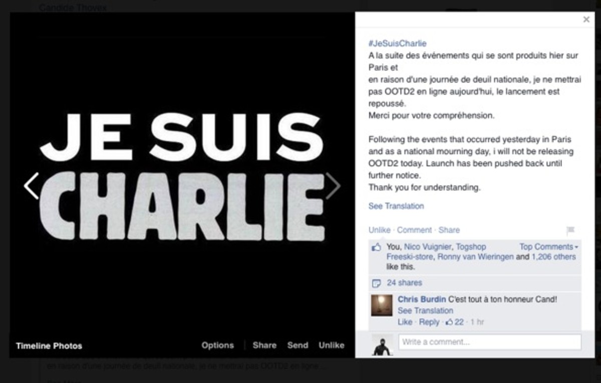 A post from Candide Thovex in response to last week's tragedy in Paris.