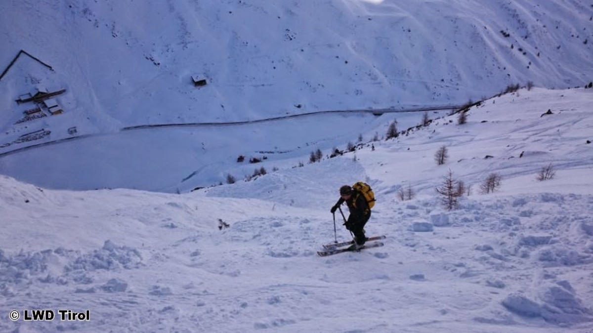 View from the avalanche in Tyrol, Austria, on Monday. PHOTO: Tyrol Avalanche Warning Service