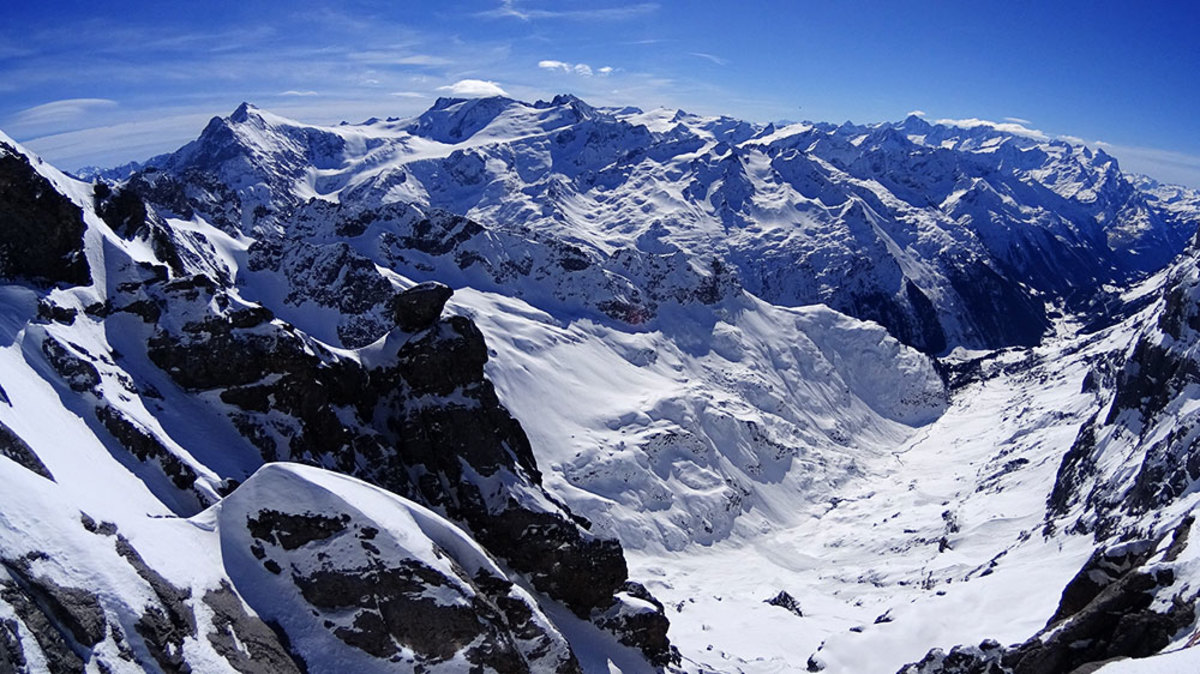 Two trams and two gondolas—including one that spins to give passengers a 360-degree view—later and you've reached the top of the Titlis at Engleberg. PHOTO: Julie Brown