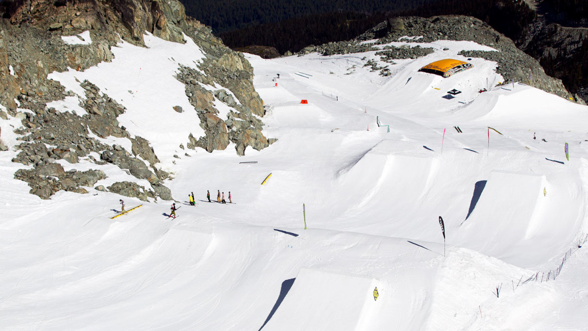 Located on Blackcomb's Horstman Glacier above Whistler, Camp of Champions' fortunate location means it will still open despite the low-snow year. PHOTO: Courtesy of Camp of Champions