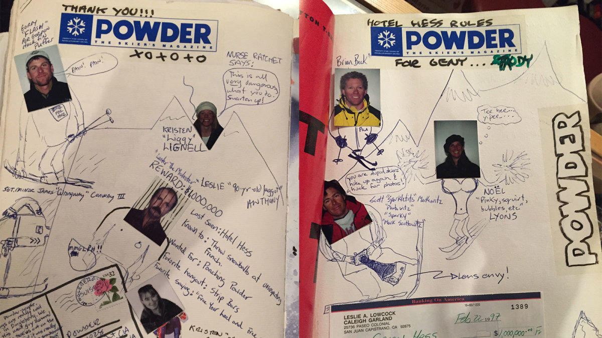 A souvenir from the last time POWDER came to Engelberg. PHOTO: Porter Fox