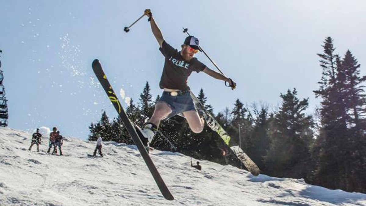Jay Peak celebrated spraffy season well into May this year. PHOTO: Andrew Lanoue.