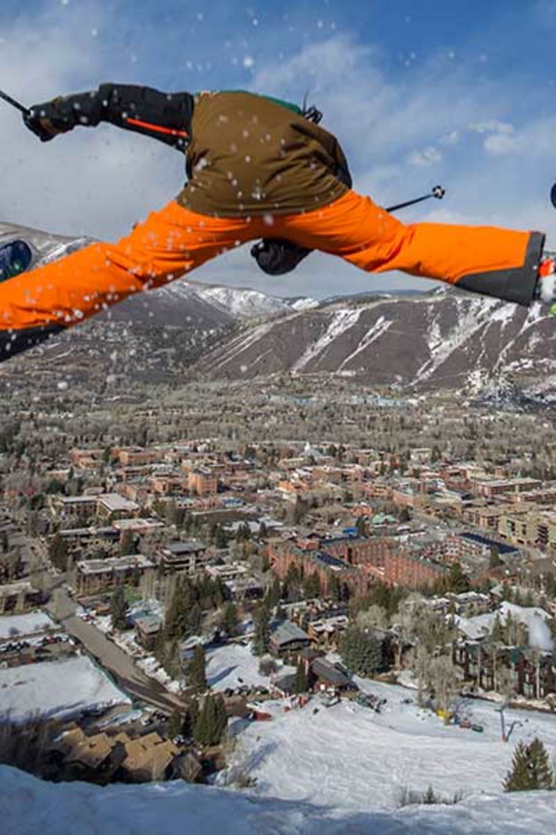 Lift 1A, the red shack, and the Skier's Chalet, just beyond that, represent Aspen's vintage counterculture past. Photo: Tom Zuccereno