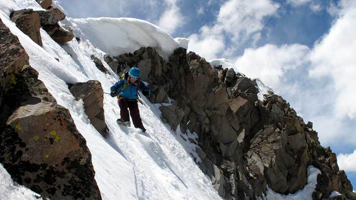 Brittany "cyber-stalked" Frank to see if he was a worthy ski partner. PHOTO: 14er Skiers