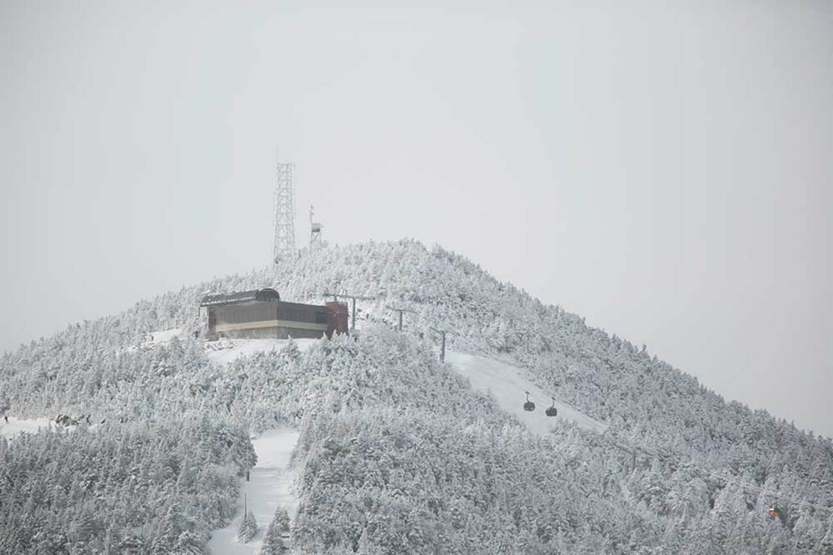 Killington's K-1 Gondola, powered by cow poop. PHOTO: Chandler Burgess