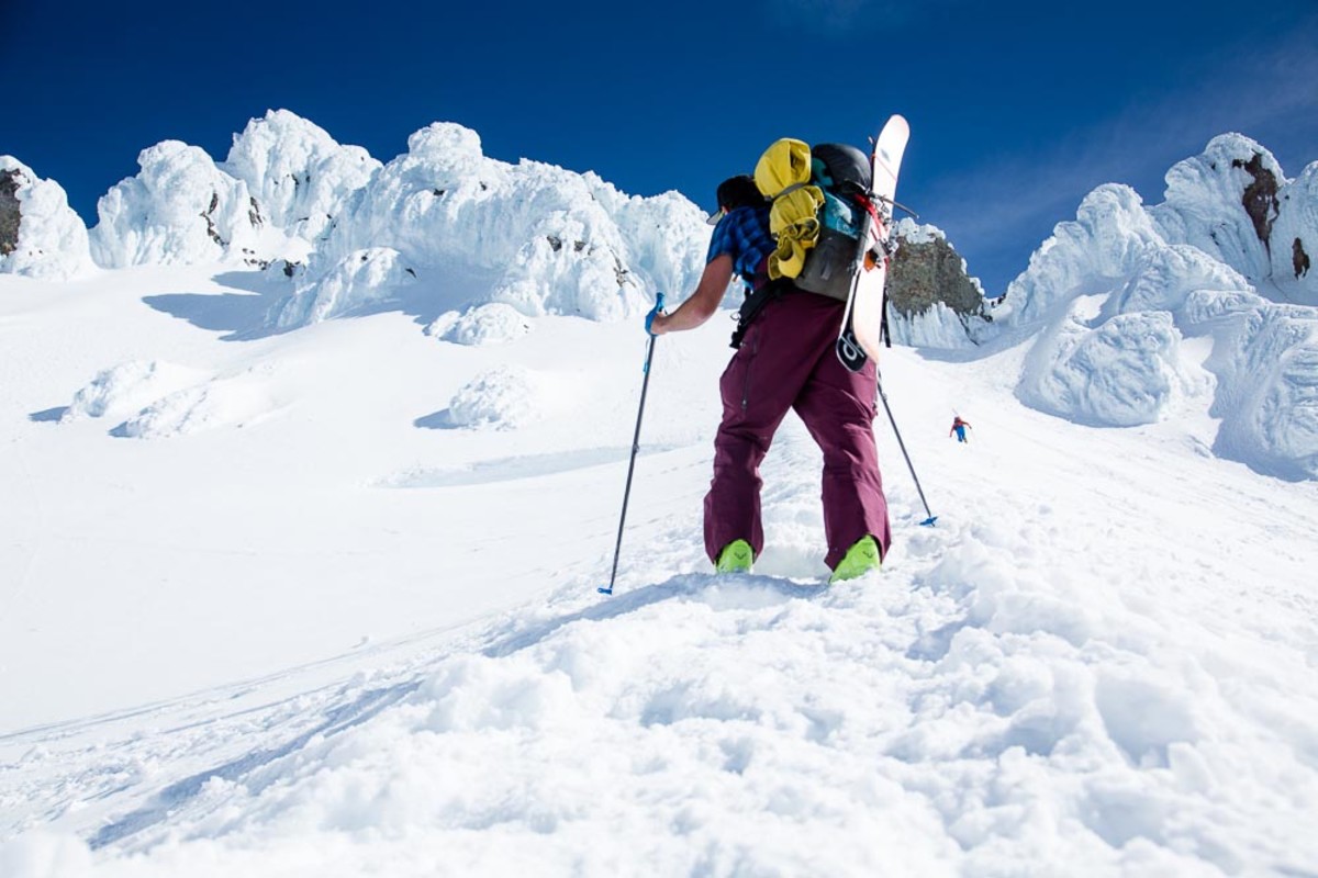 Mike Wolfe savors the blue sky on Mount Hood. PHOTO: Tom Robertson