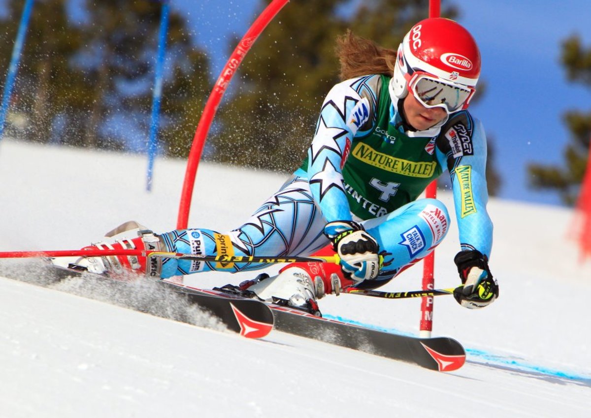 Mikaela Shiffrin races at US Nationals 2012