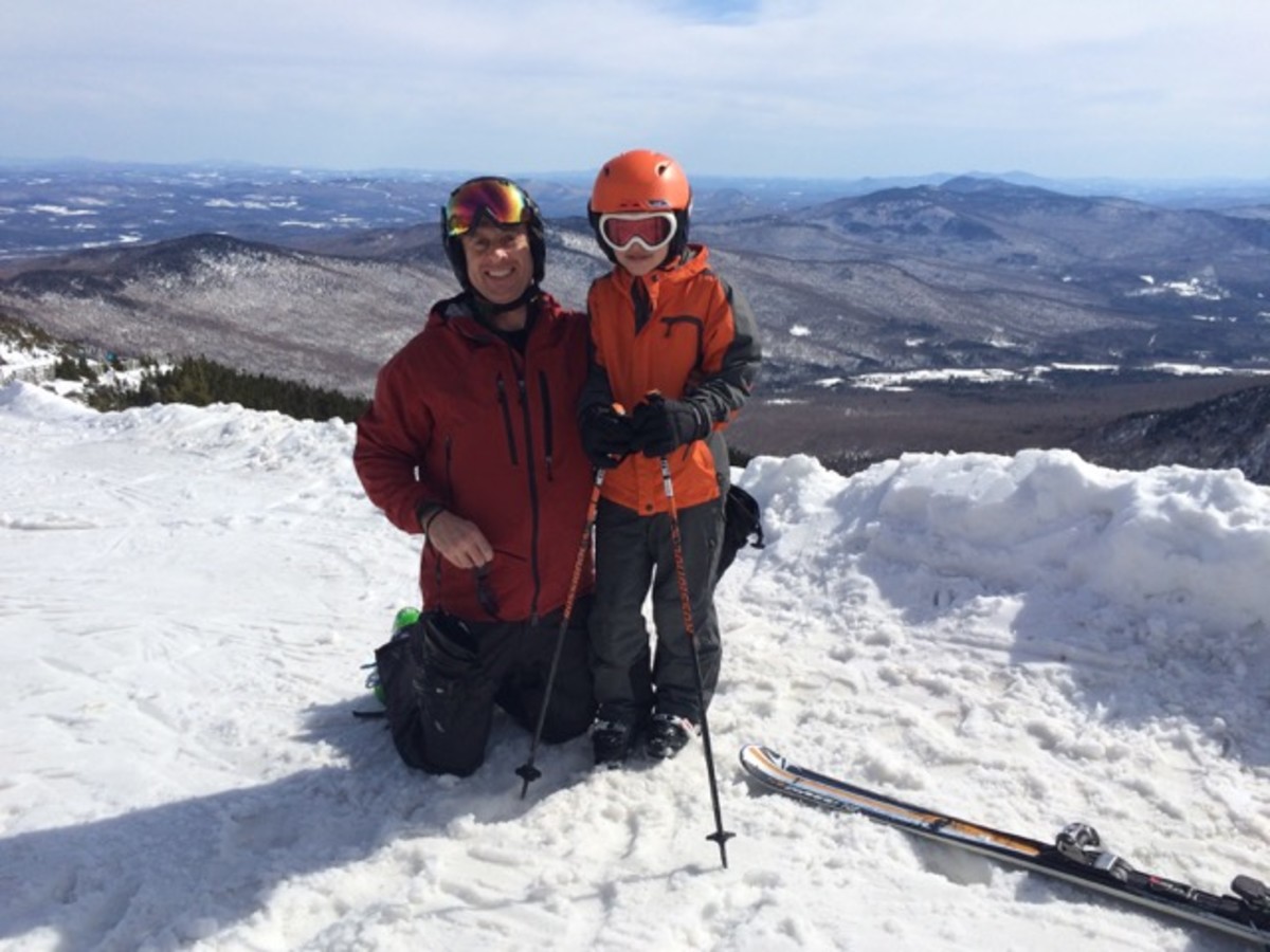 Walter Shanley's father taught him to ski. Here, he passes the tradition on to the next generation. PHOTO: Courtesy of Walter Shanley