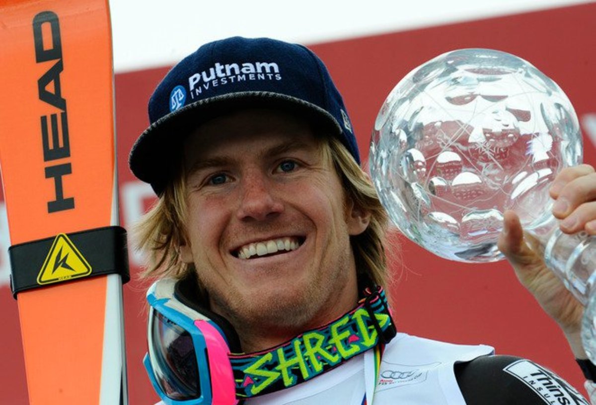 Ted Ligety with trophy