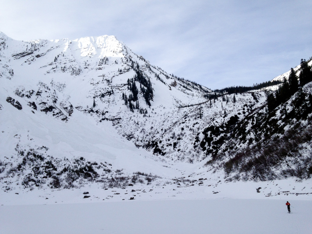 The Flathead Avalanche Center's territory covers a big swath of land in Northwest Montana, including Mount Penrose and Skiumah Lake in the Flathead Range. PHOTO: Courtesy of FAC