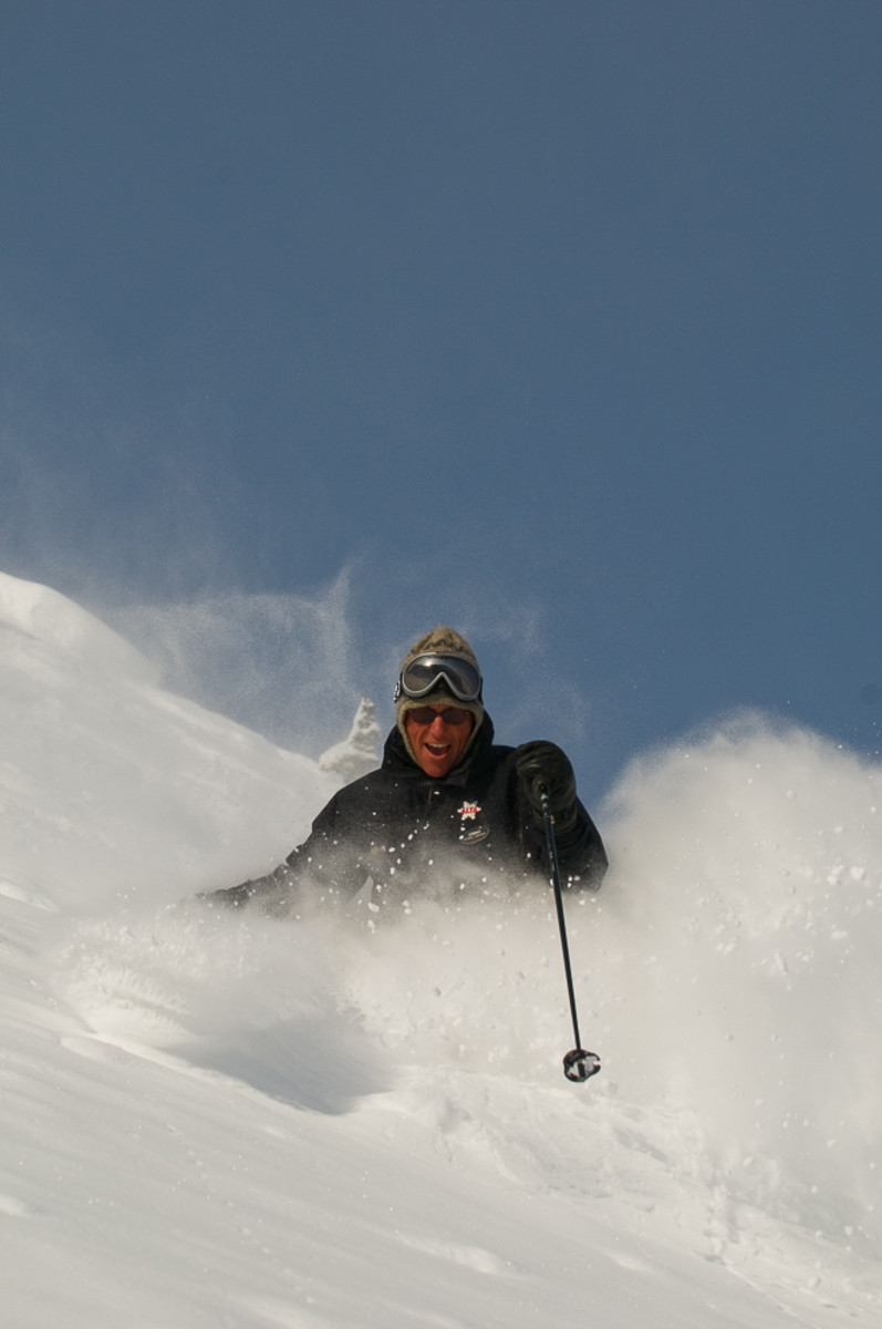 Wieringa knows the pressure is on him to protect snow like this. PHOTO: Lee Cohen