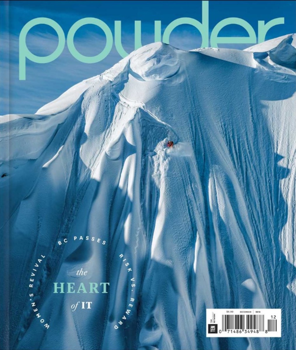Matilda Rapaport on the December 2015 (44.4) cover of POWDER. PHOTO: Oskar Enander