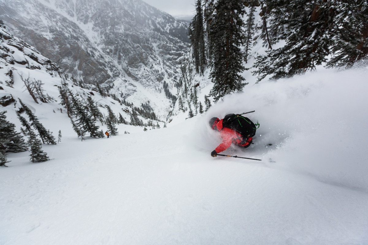 All author Matt Hansen wants to do is ski powder with his friends. The Tetons are a pretty good place to do that. PHOTO: Mark Fisher