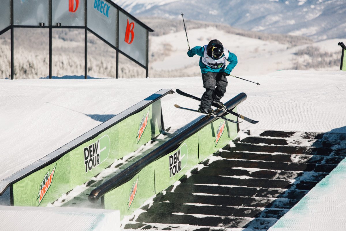 Joss Christensen during the men's slopestyle event at Breckenridge's Dew Tour. PHOTO: Dew Tour