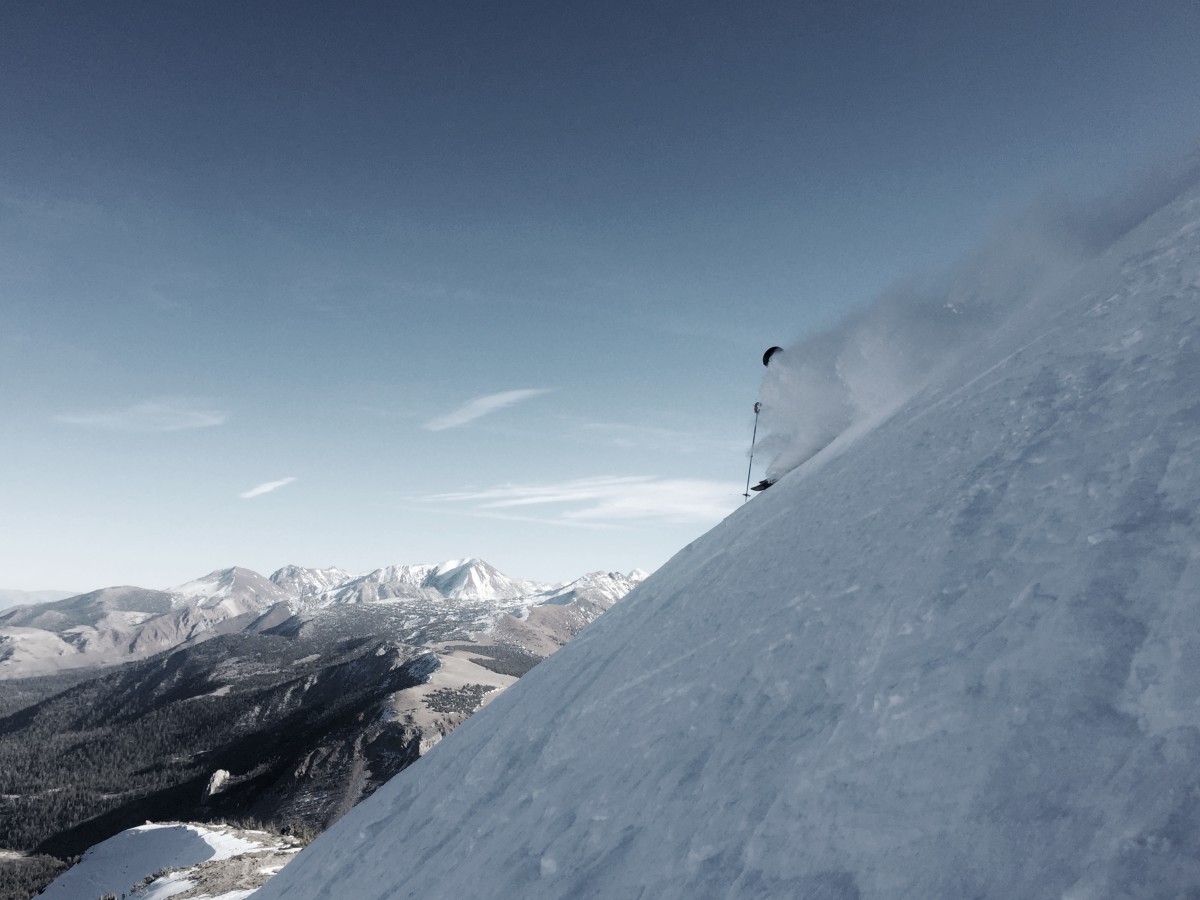 POWDER Editor John Clary Davies gains some perspective after election week during Mammoth Mountain's opening day. PHOTO: David Reddick