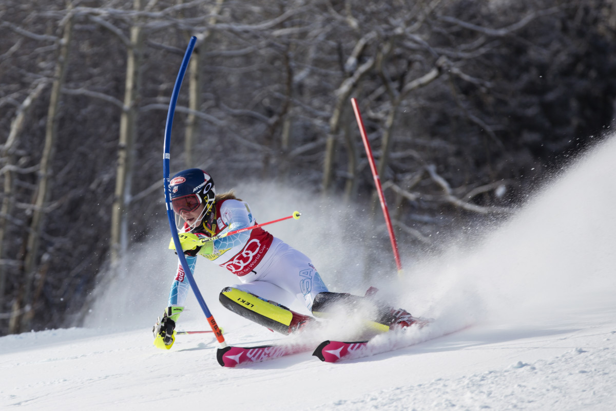 Mikaela Shiffrin could pull off a rare double-win in both GS and Slalom races. PHOTO: Courtesy of US Ski Team