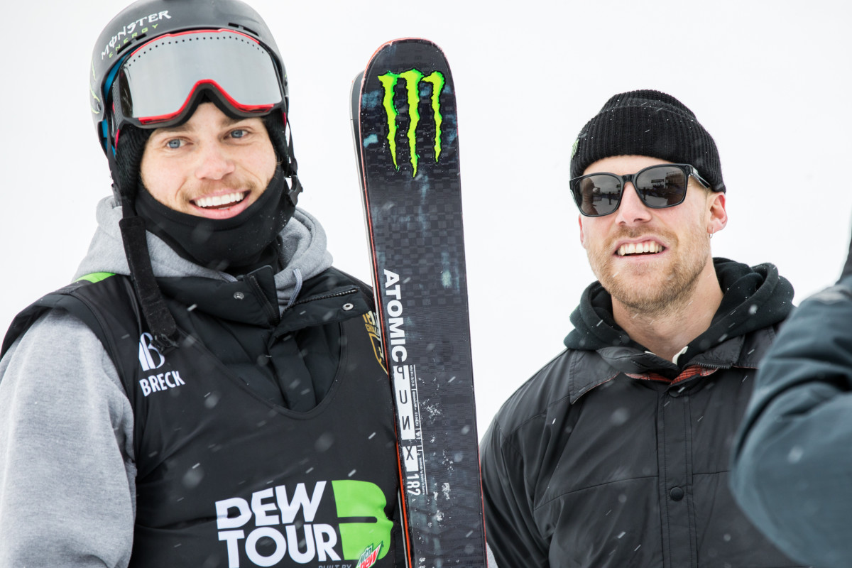 Gus Kenworthy and Jossi Wells were all smiles at the end of the team competition.