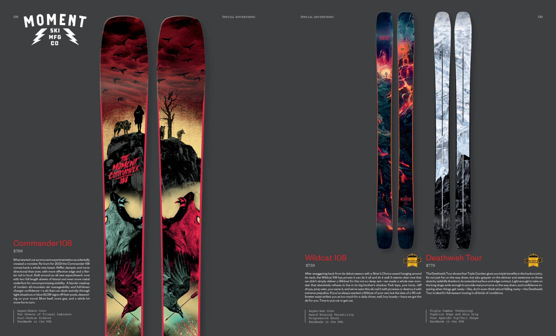 What's New from Moment Skis for 2021 - Powder