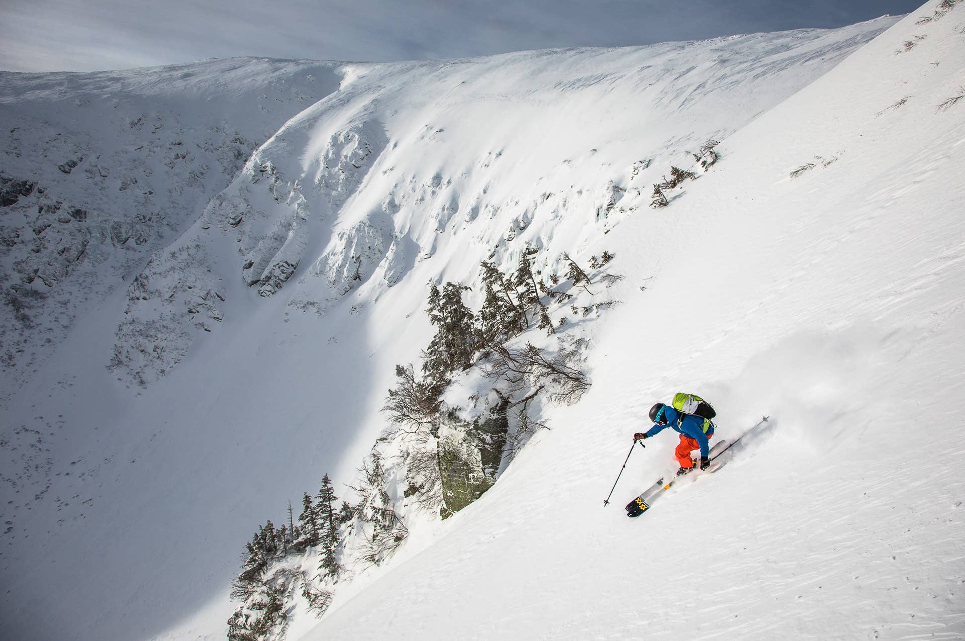 Jamie Ravine Tuckerman Ravine Skier Bites Off More Than He Can Chew - POWDER
