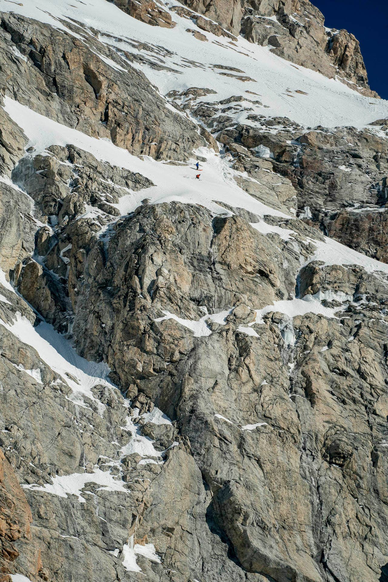 Kai Jones skis the Grand Teton in Wyoming