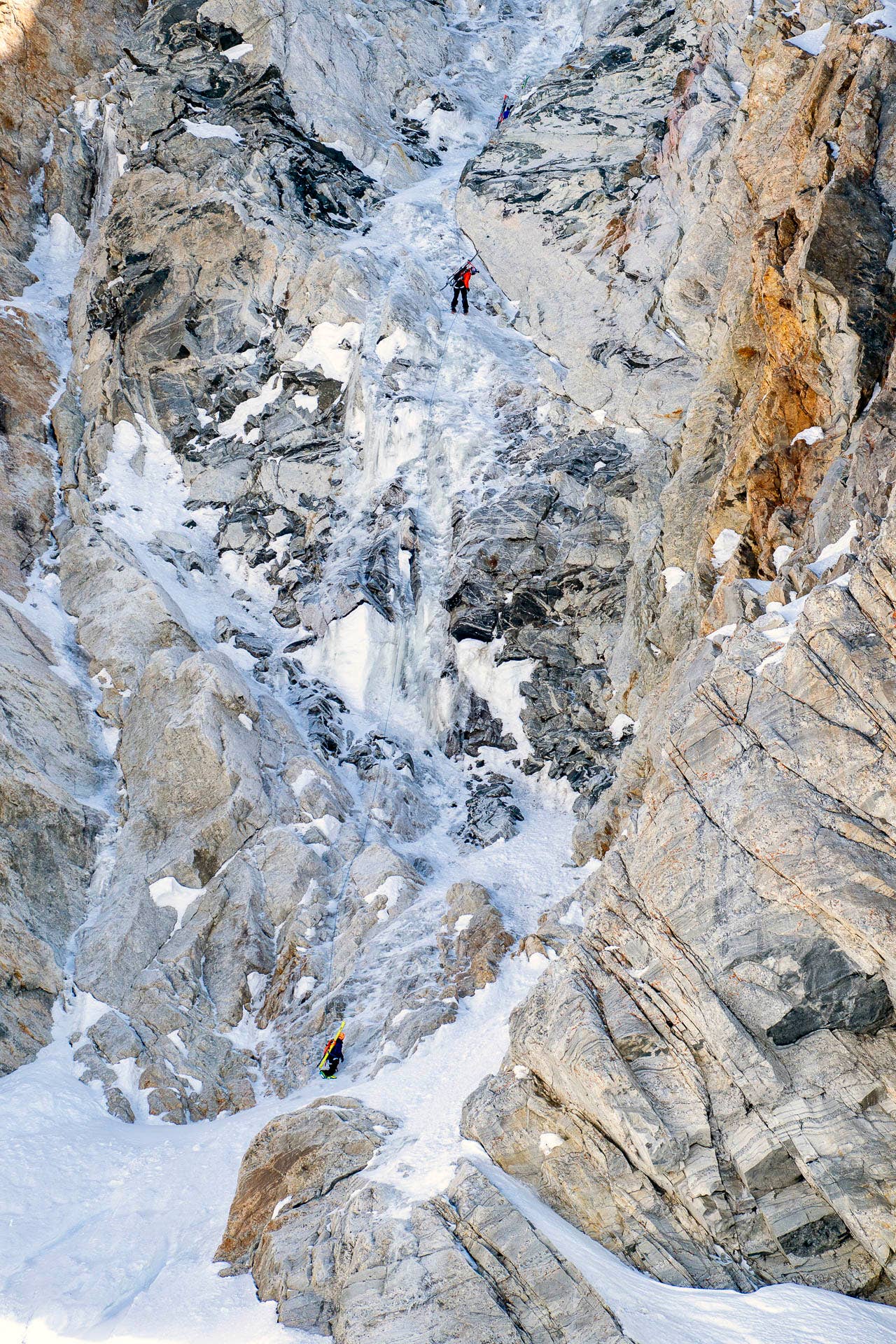 Kai Jones skis the Grand Teton in Wyoming
