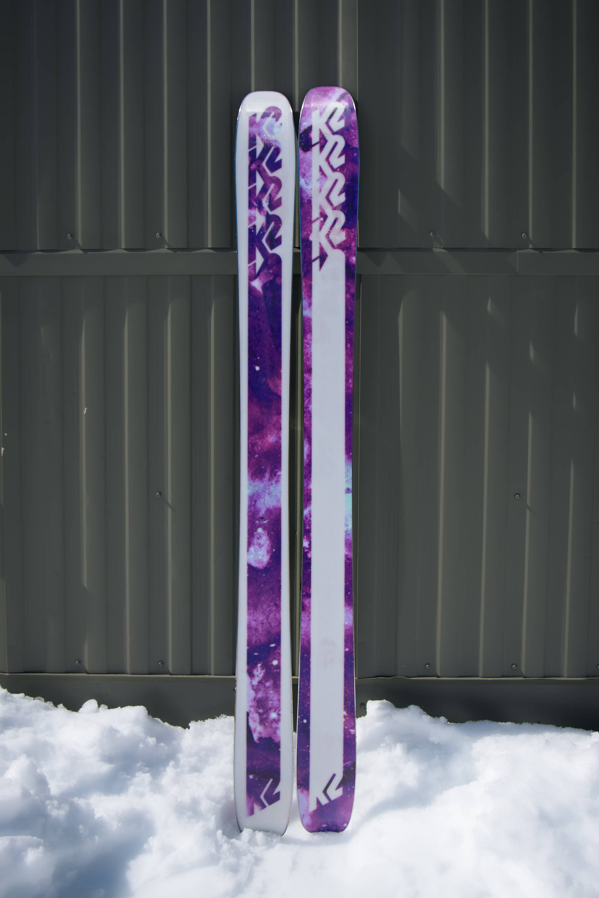 k2 black and white with pink purple bottom girls skis individual Empress ladies violet Sports & Outdoors K2 MissDirected Skis - Women's