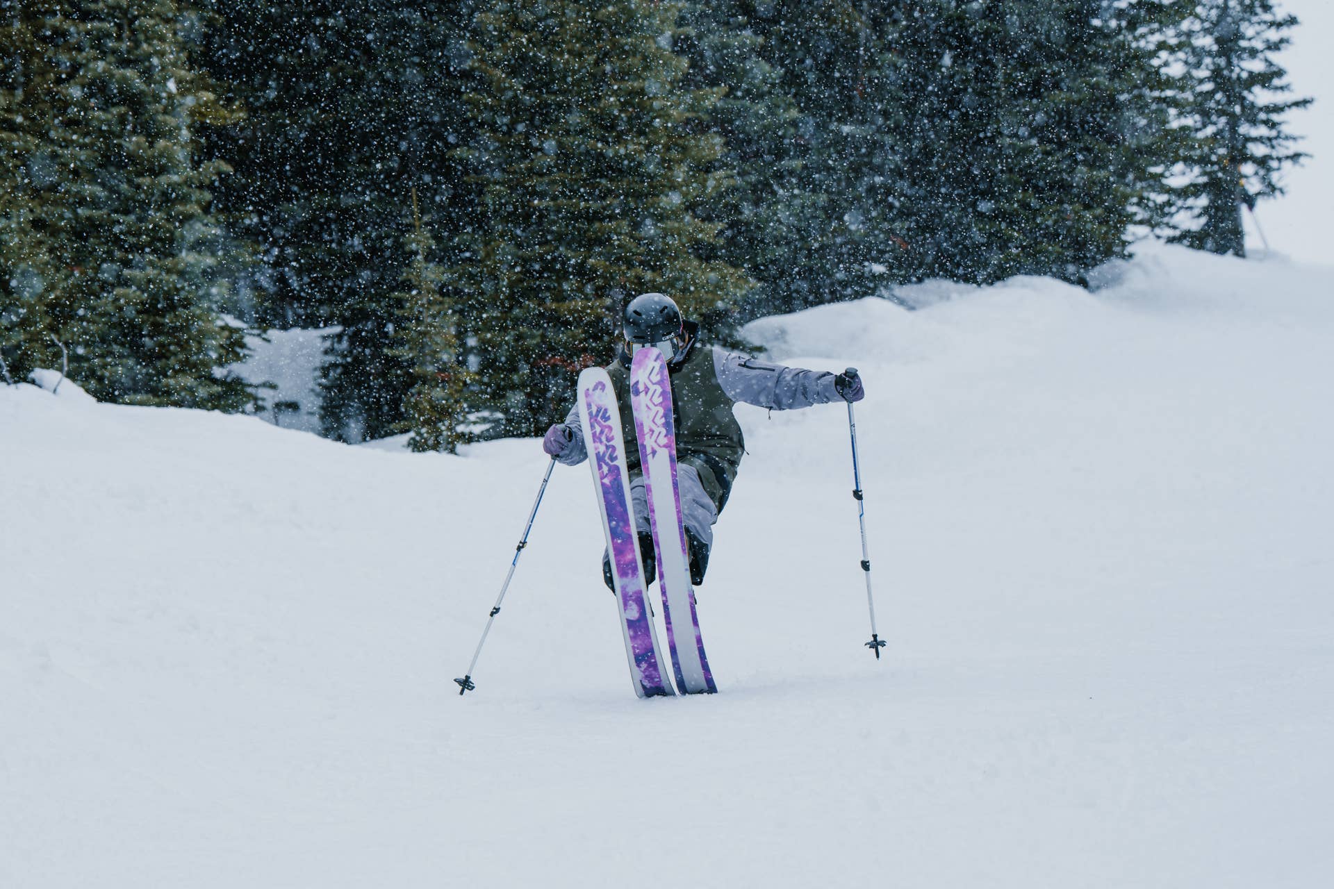 k2 aspen wood core ski white and purple graphic Women's Reckoner 92 W Skis Its All Tylor will draw your graphics