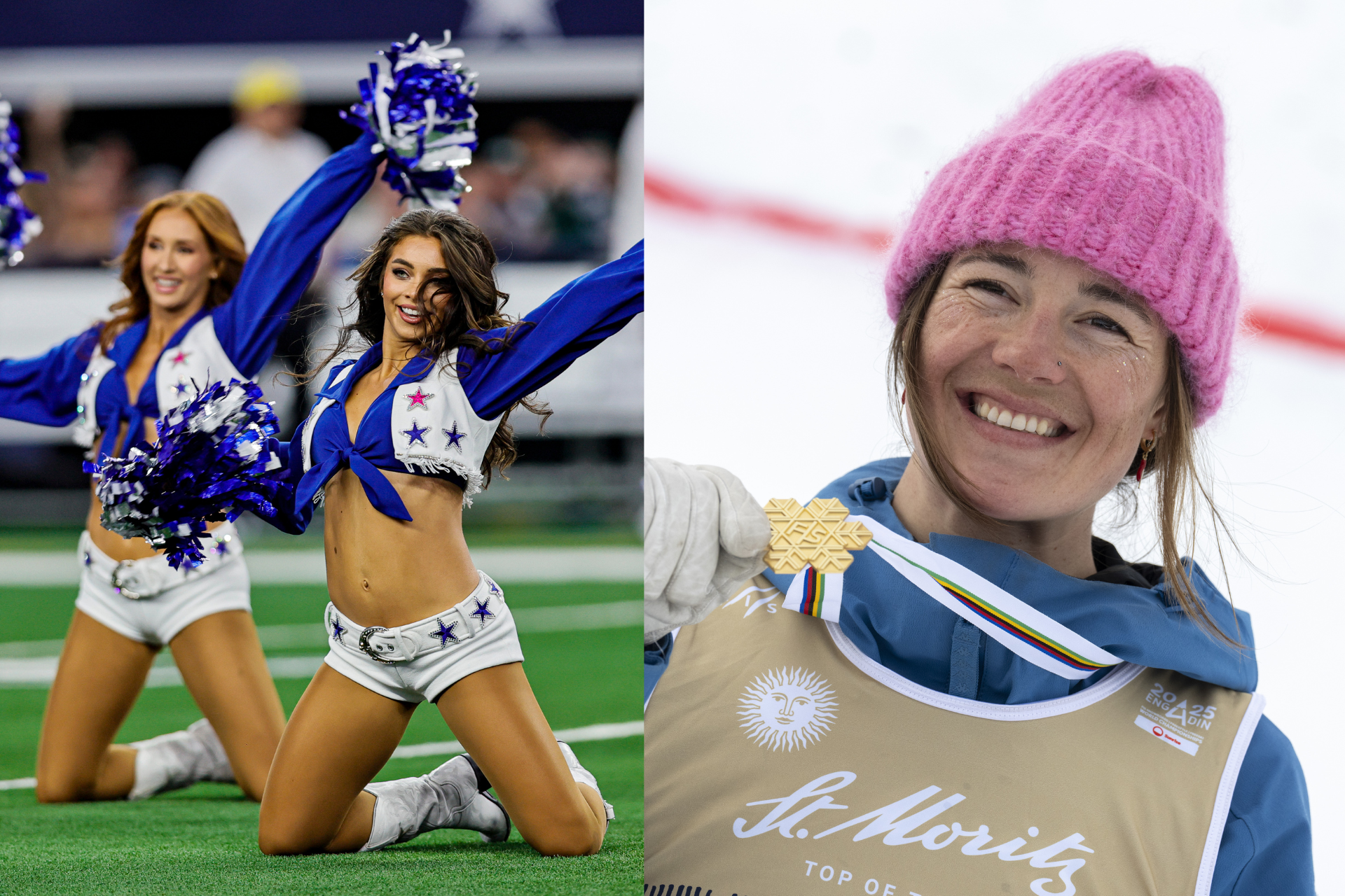 Dallas Cowboys Cheerleaders Coach Moguls Star Jaelin Kauf - POWDER