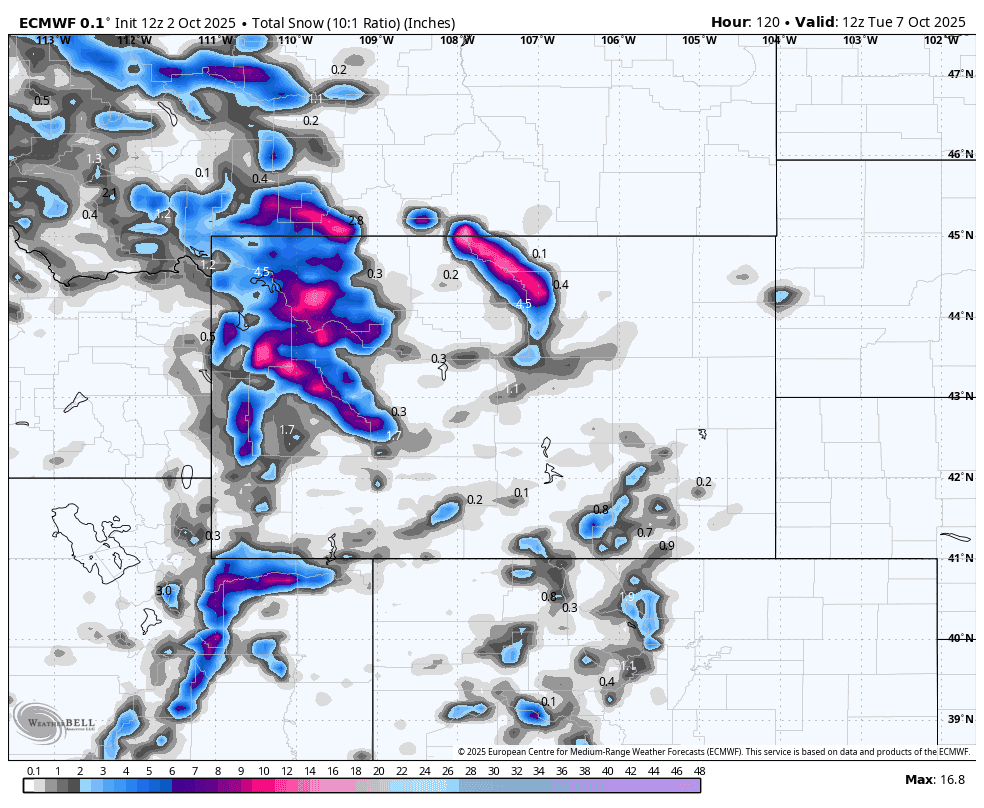 First Winter Storm of the Season Could Bring 12 Inches of Snow - POWDER