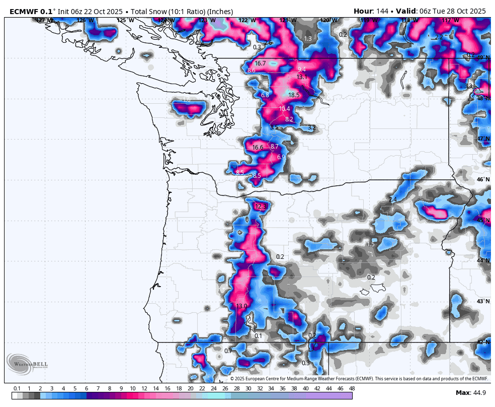 Winter Storm Will Dump Feet of Snow Across The West This Week - POWDER