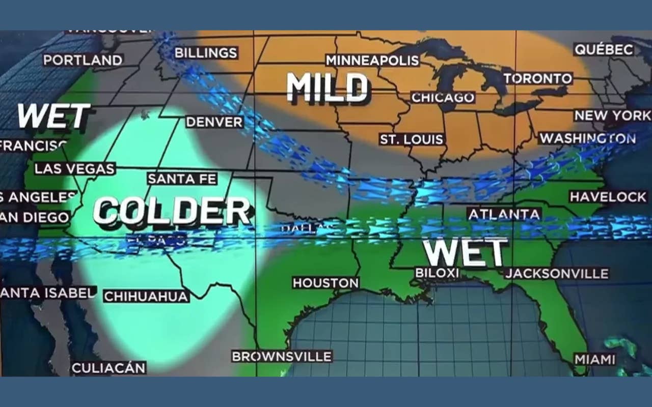 New Map Forecasts El Niño Winter 26/27 - POWDER