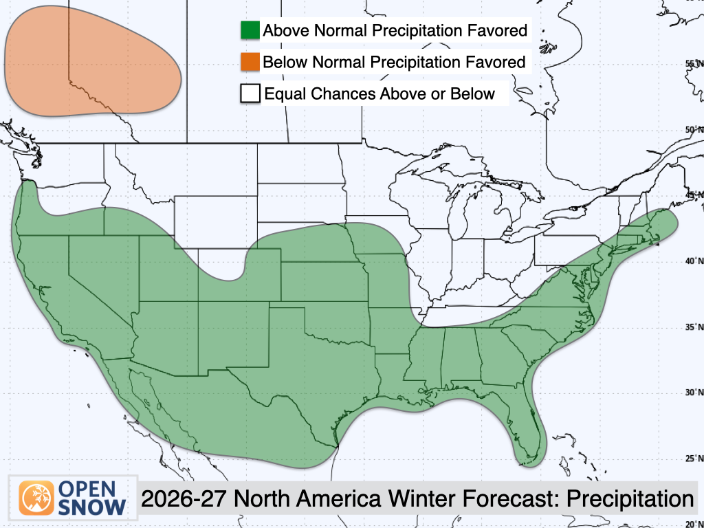 2027-27 North America Winter Forecast: precipitation