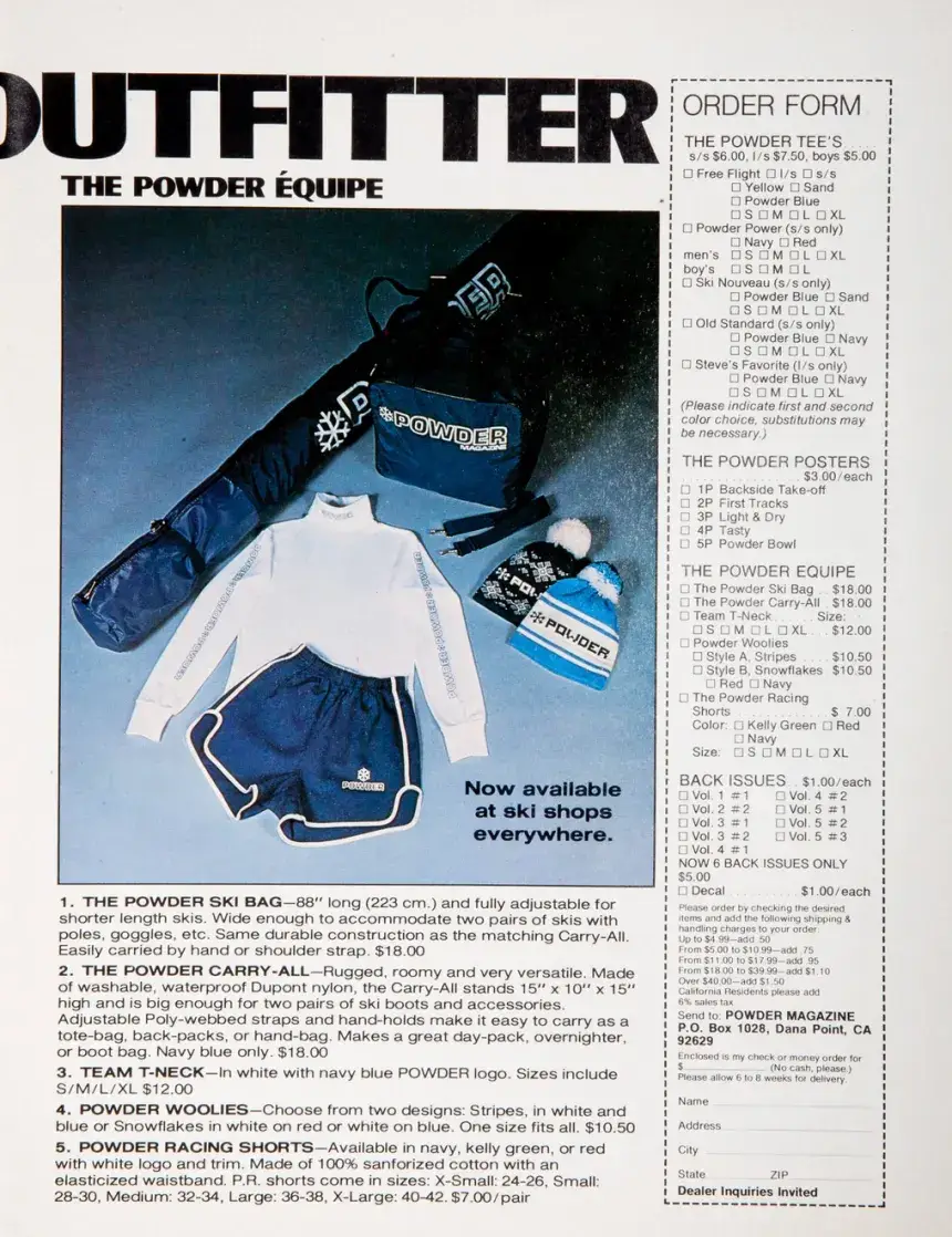 Base Powder Advert The 10 Best POWDER Ski Ads of the '70s - POWDER