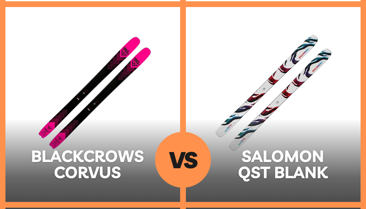 How Do The Salomon QST Blank & blackcrows Corvus Compare? - POWDER