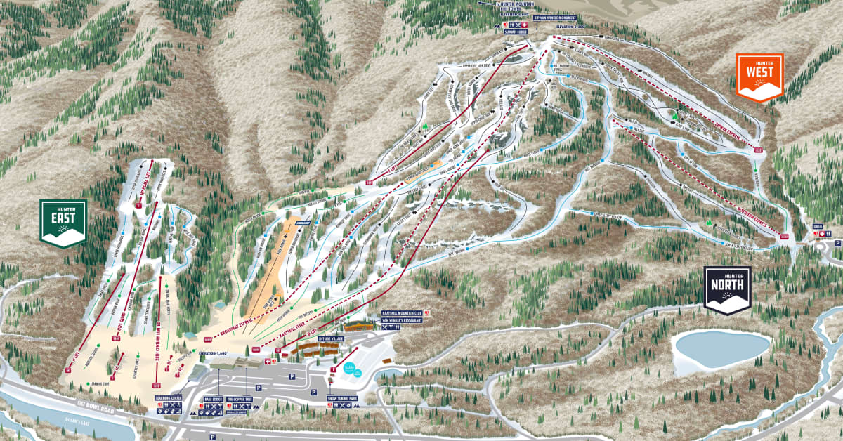 New York Ski Area Reveals Fresh Trail Map