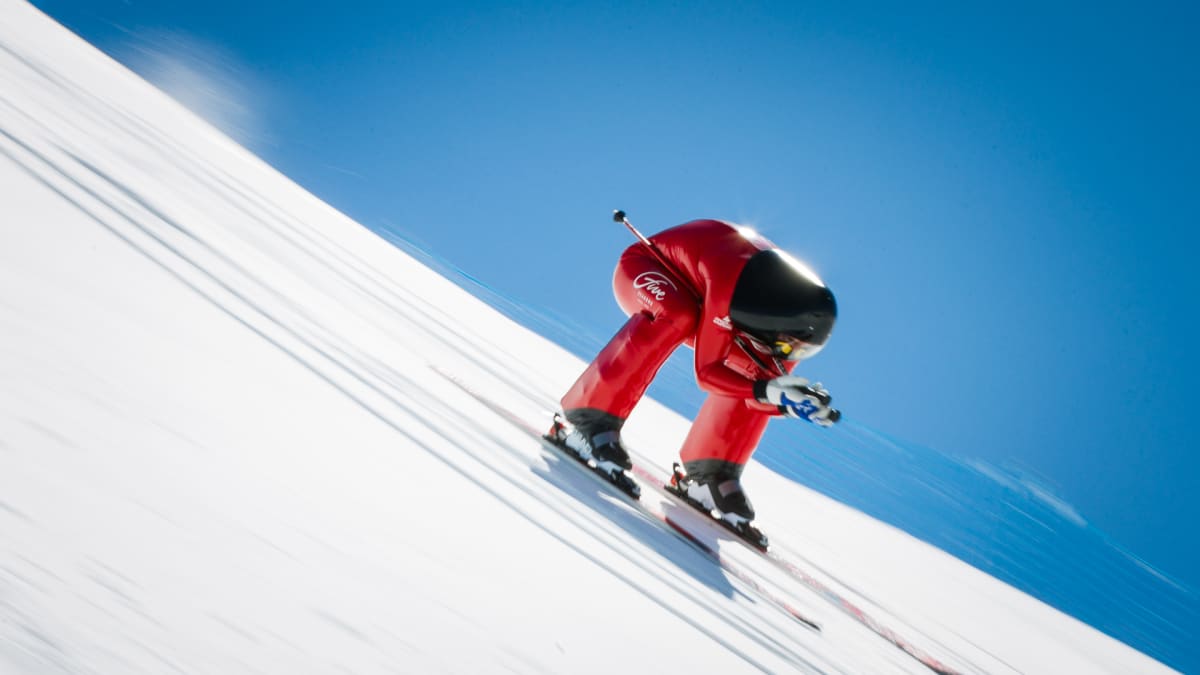 Speed skiing helmet online