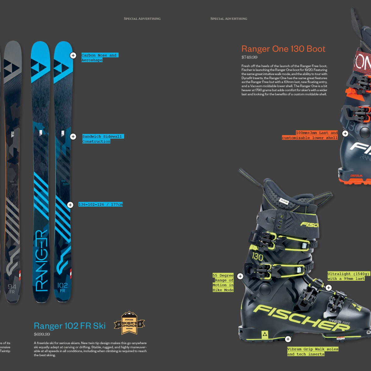 FISCHER  RANGER FREE120
GRIP WALK 26.5㎝ Fischer Ranger 120 Walk DYN - Pocatello, ID | Bikes, Skis
